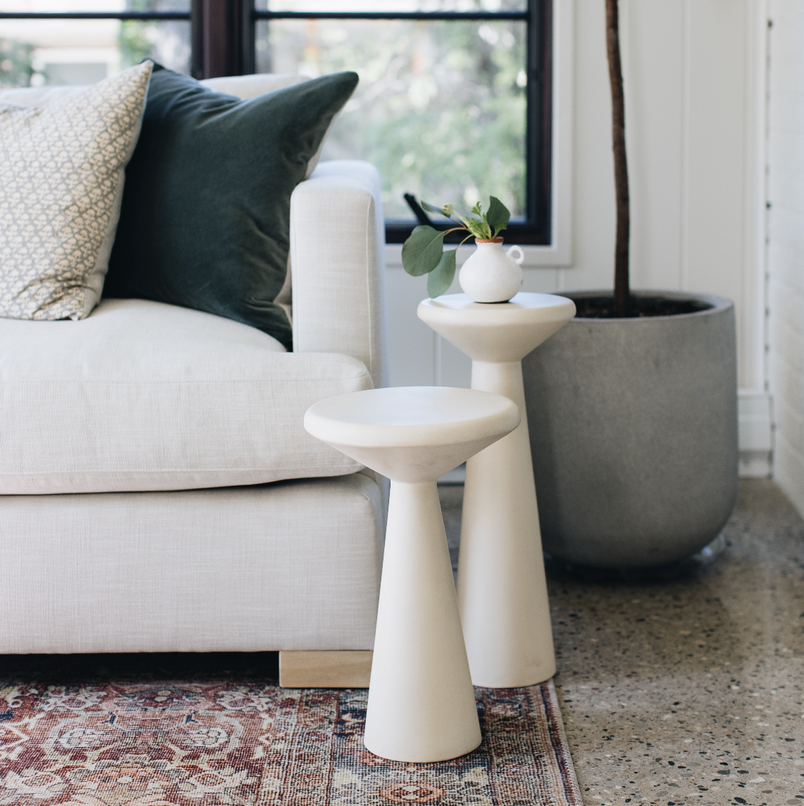 Reina Concrete Accent Tables
