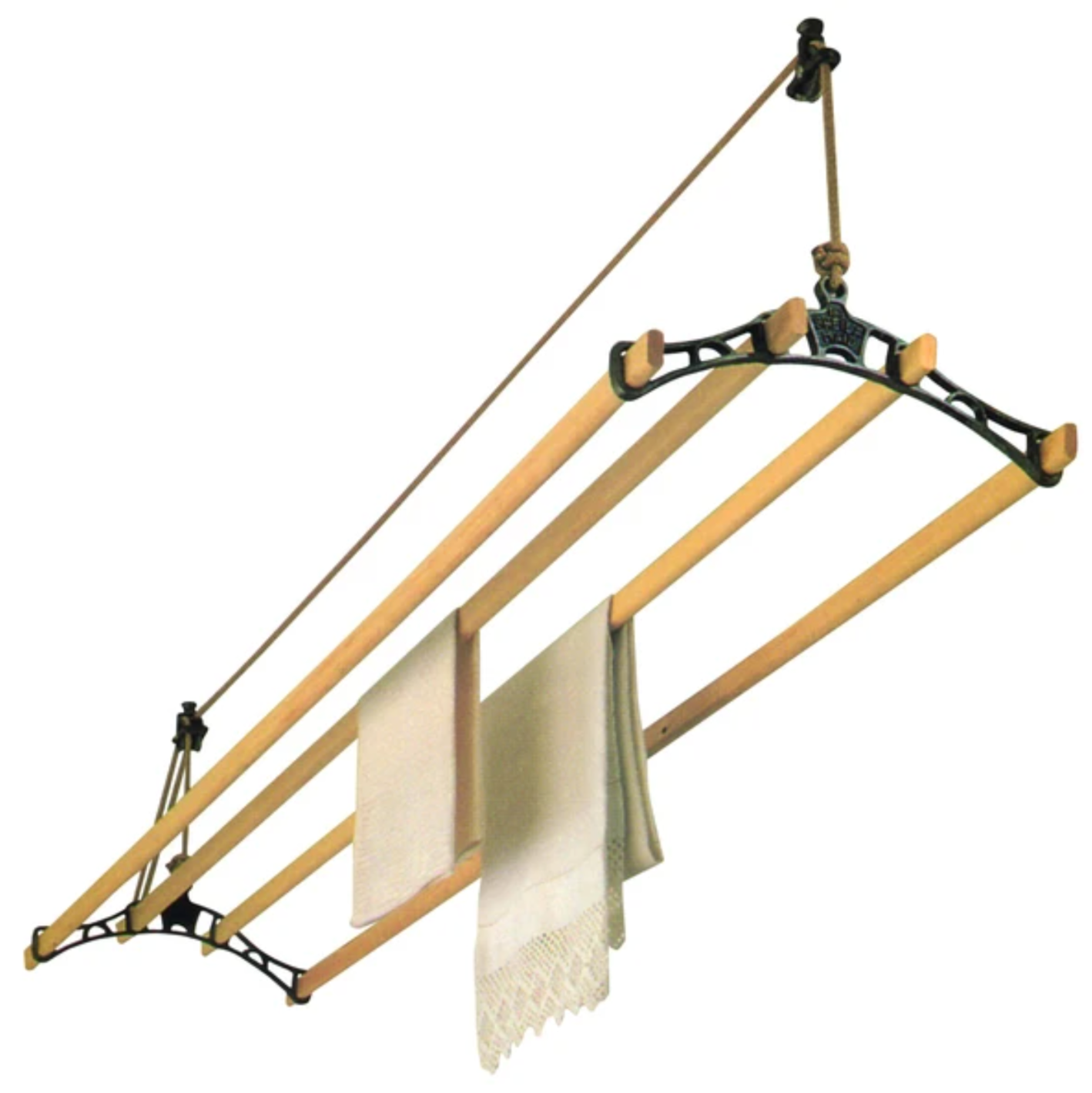 The Original Sheila Maid Clothes Airer 6 wooden Rails -22