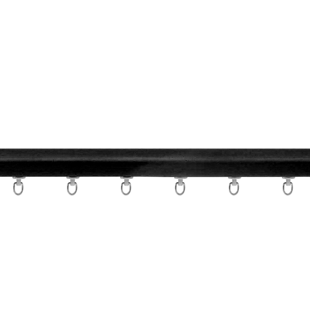 Zip Curtain Rod - Black
