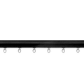 Zip Curtain Rod - Black