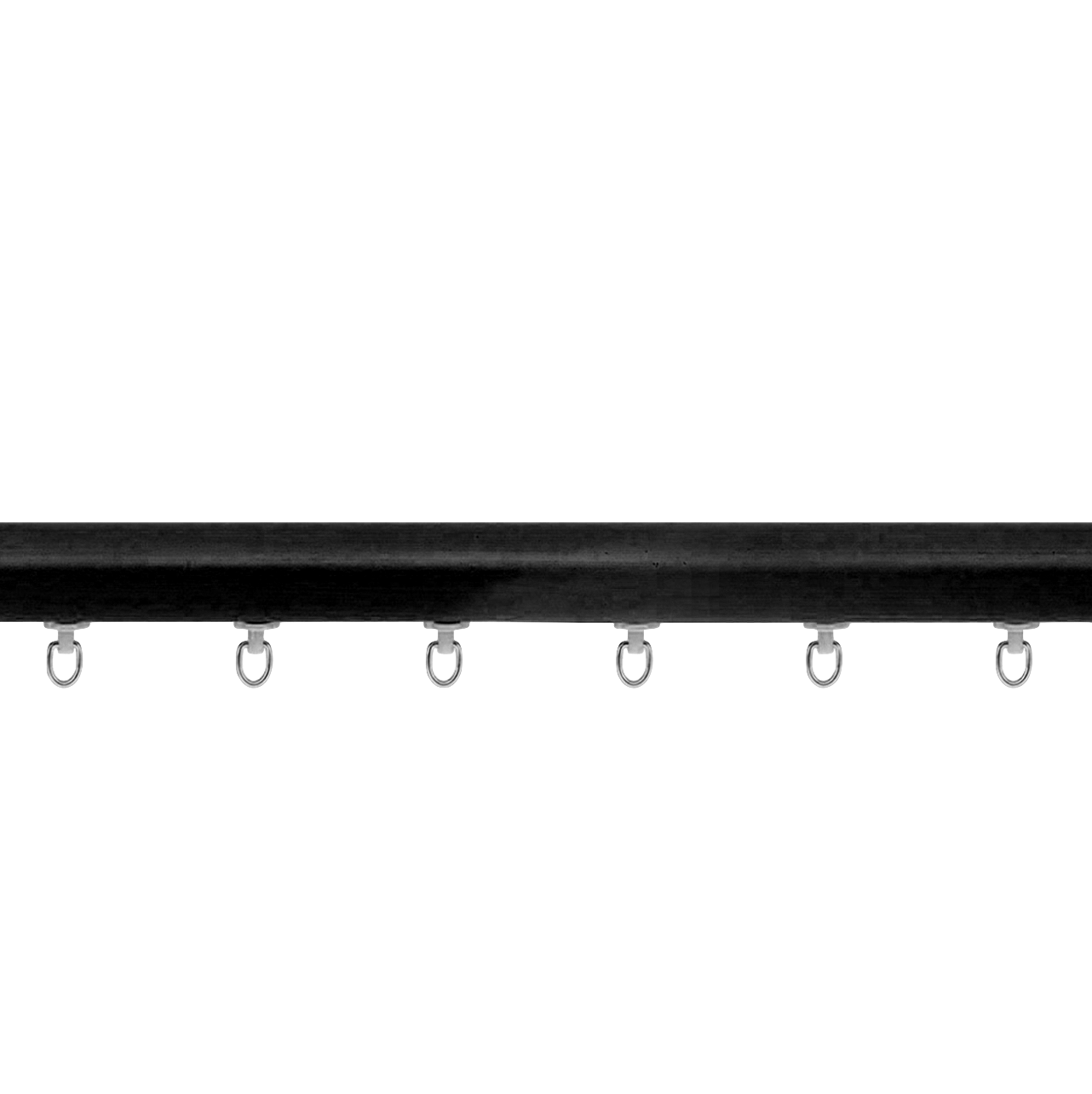 Zip Curtain Rod - Black