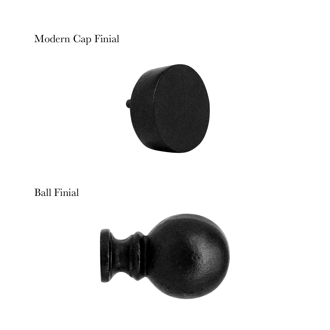 Standard Curtain Rod - Black