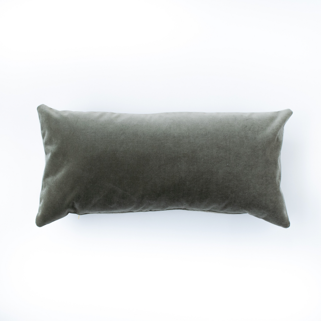 S|H Moss Velvet Designer Pillow Cover