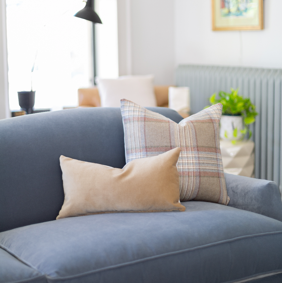 S|H Fawn Velvet Designer Pillow Cover