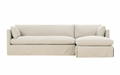 Maude Slipcovered Chaise Sectional