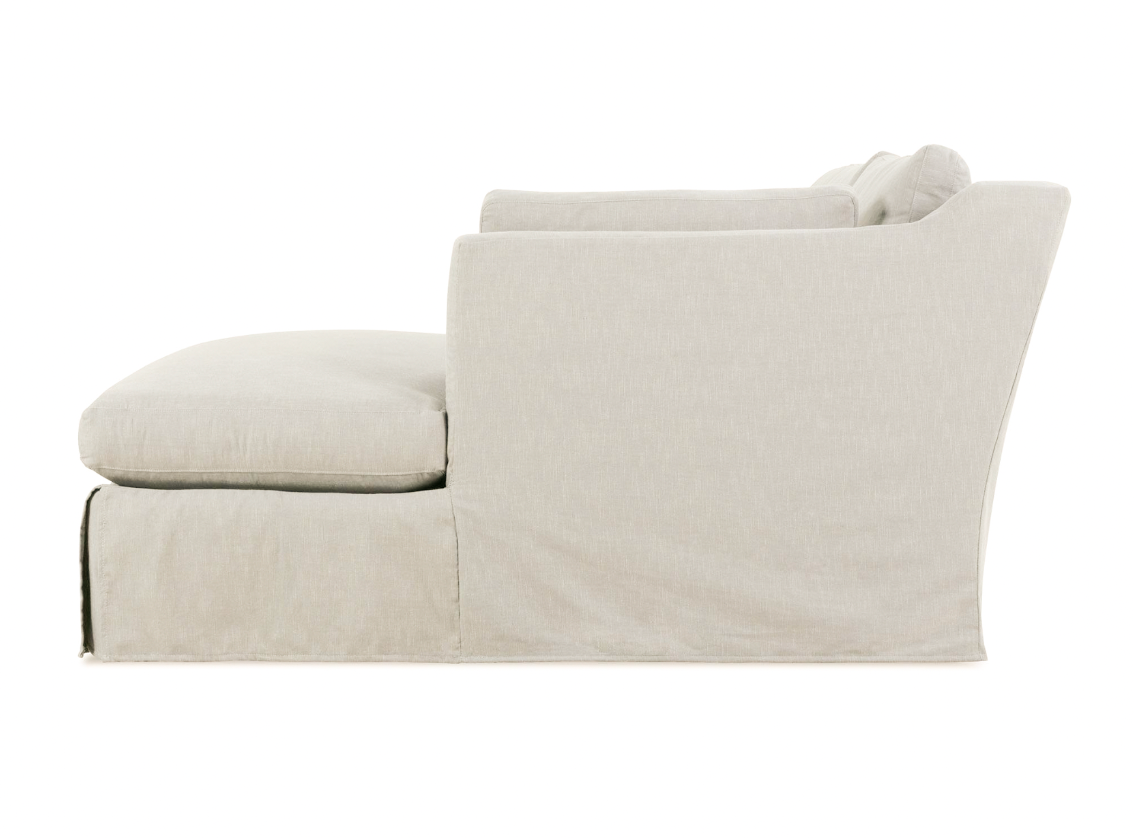 Maude Slipcovered Chaise Sectional