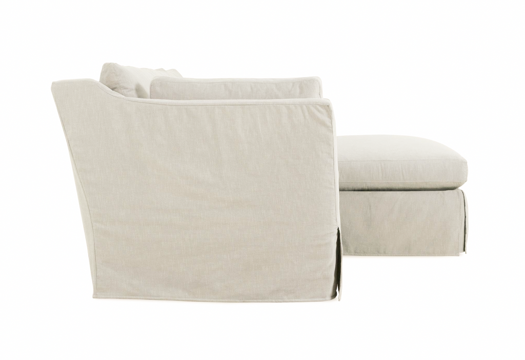 Maude Slipcovered Chaise Sectional