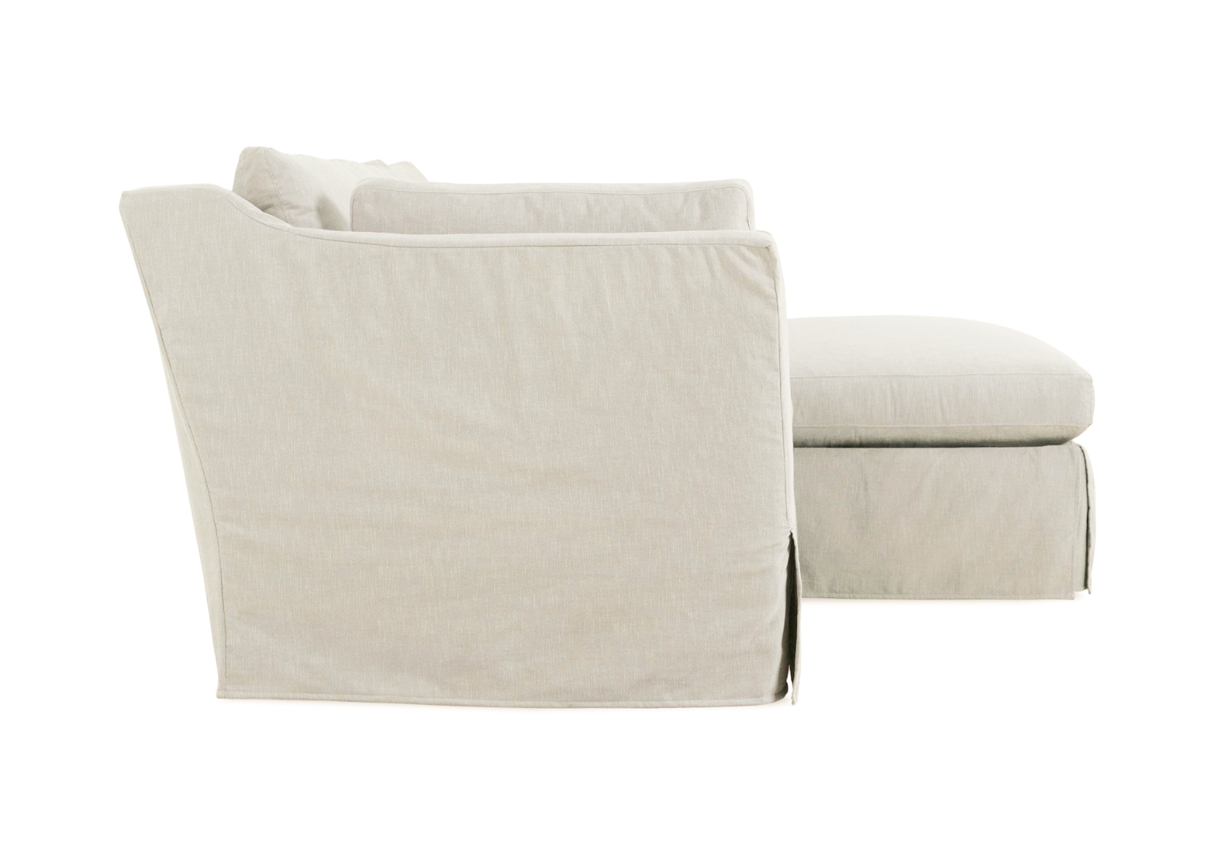 Maude Slipcovered Chaise Sectional