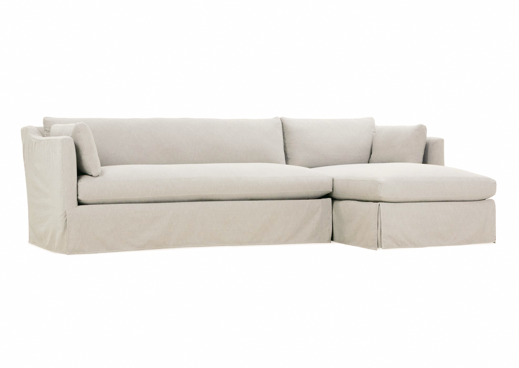 Maude Slipcovered Chaise Sectional