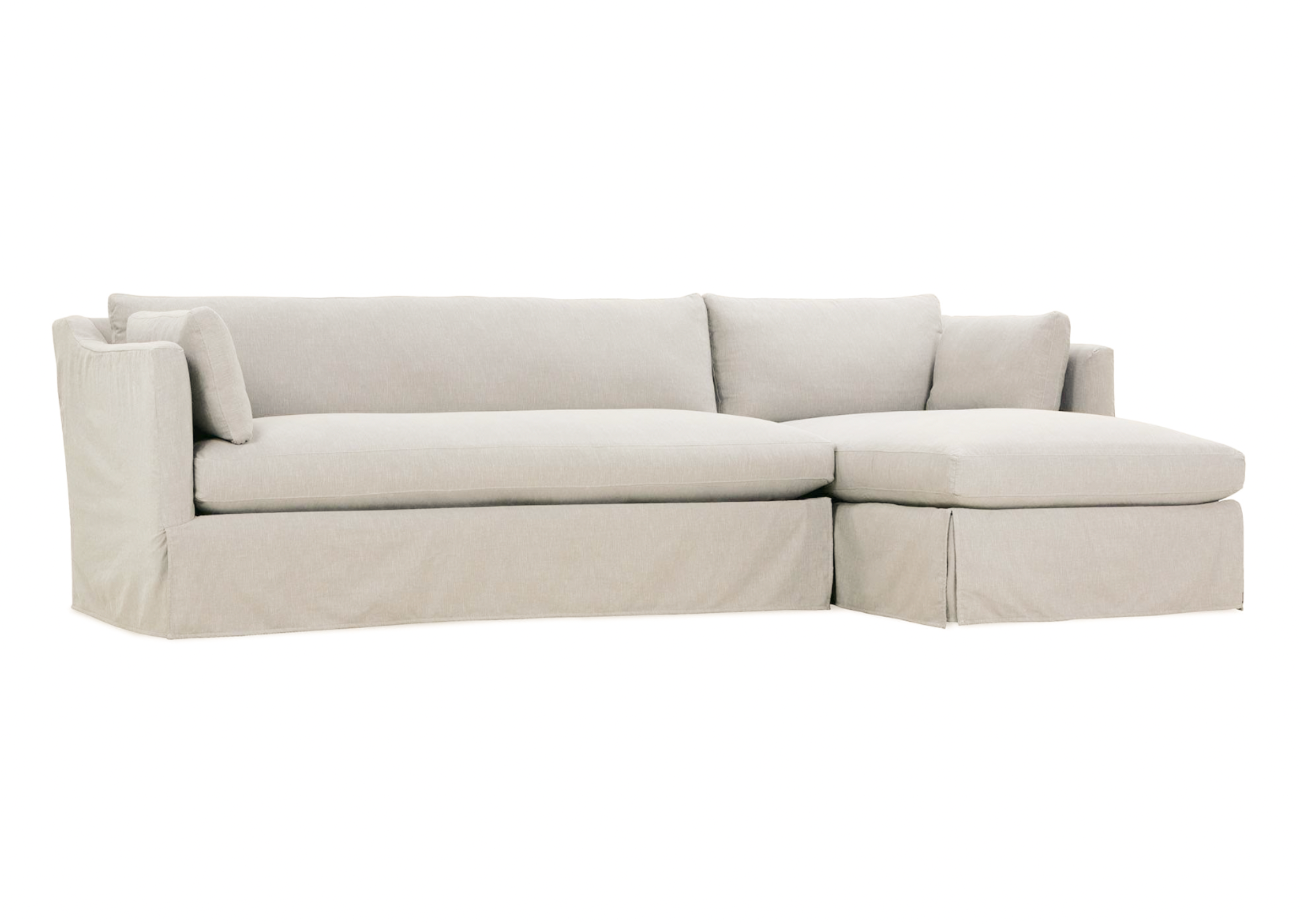 Maude Slipcovered Chaise Sectional