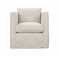 Rue Slipcovered Swivel Chair