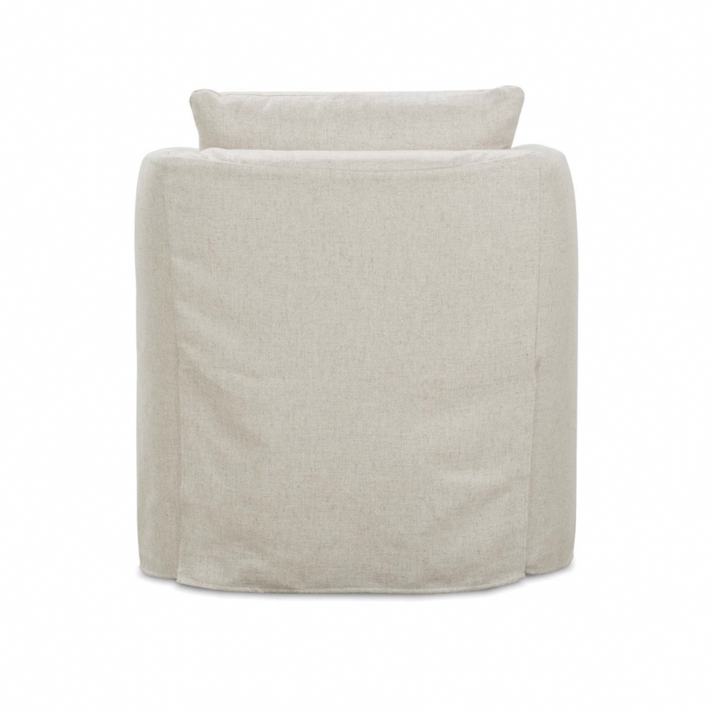 Rue Slipcovered Swivel Chair
