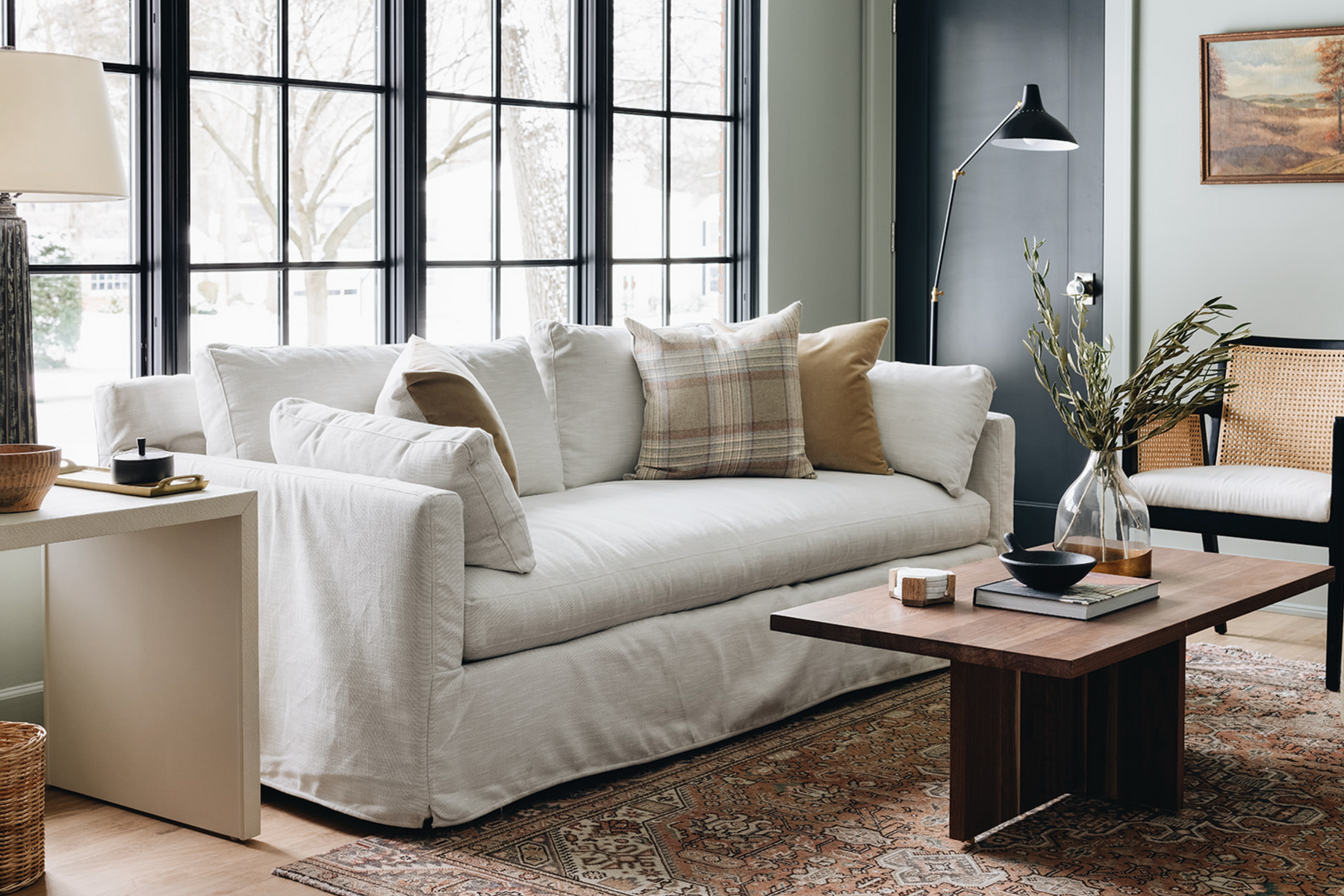 Jane Slipcovered Sofa – Stoffer Home