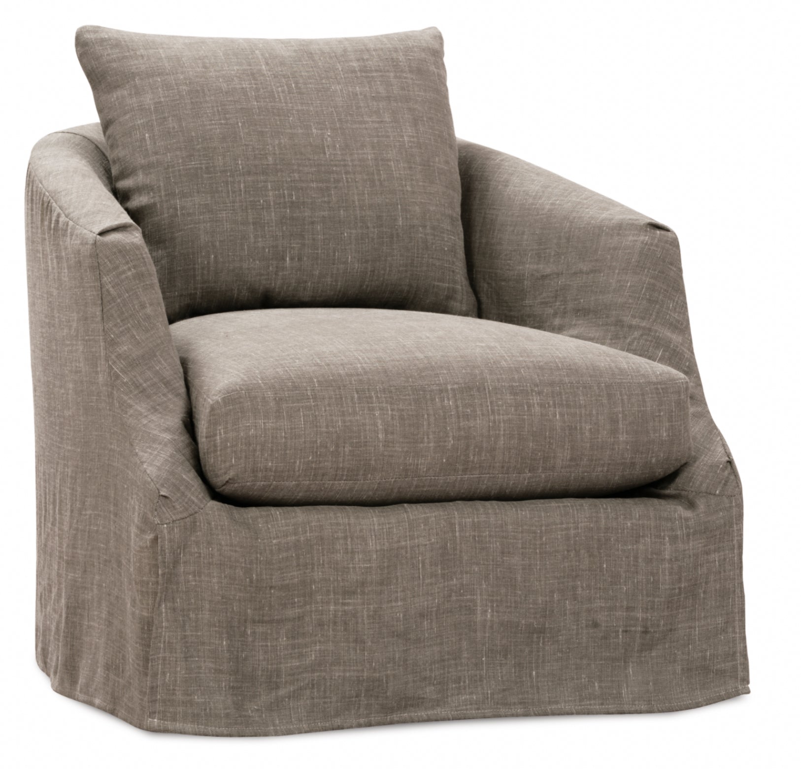 Eden Swivel Slipcovered Chair