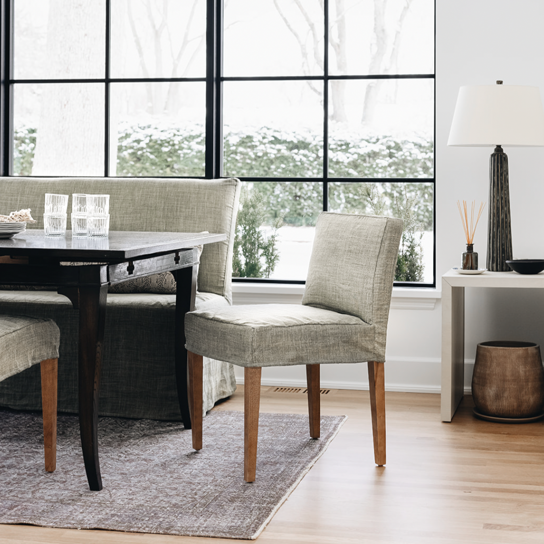 Elodie Slip Dining Banquette