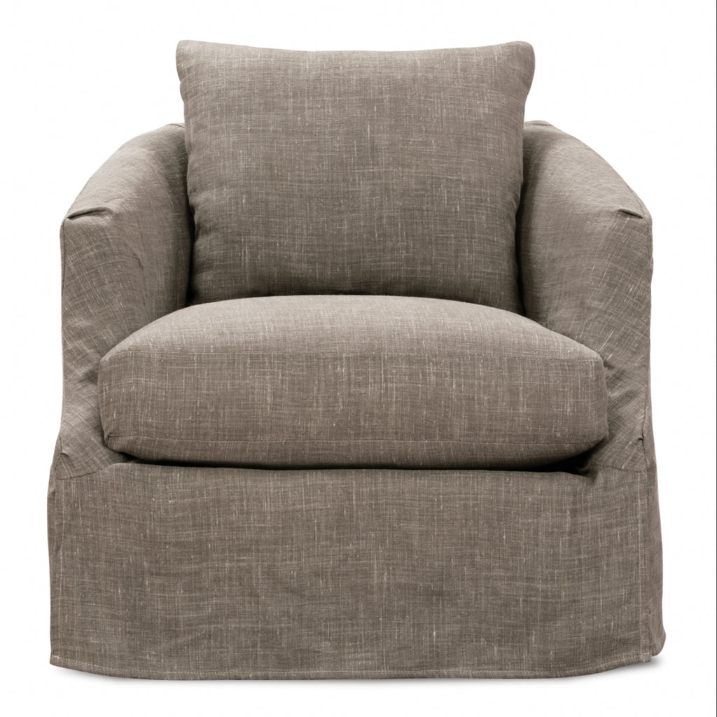 Eden Swivel Slipcovered Chair