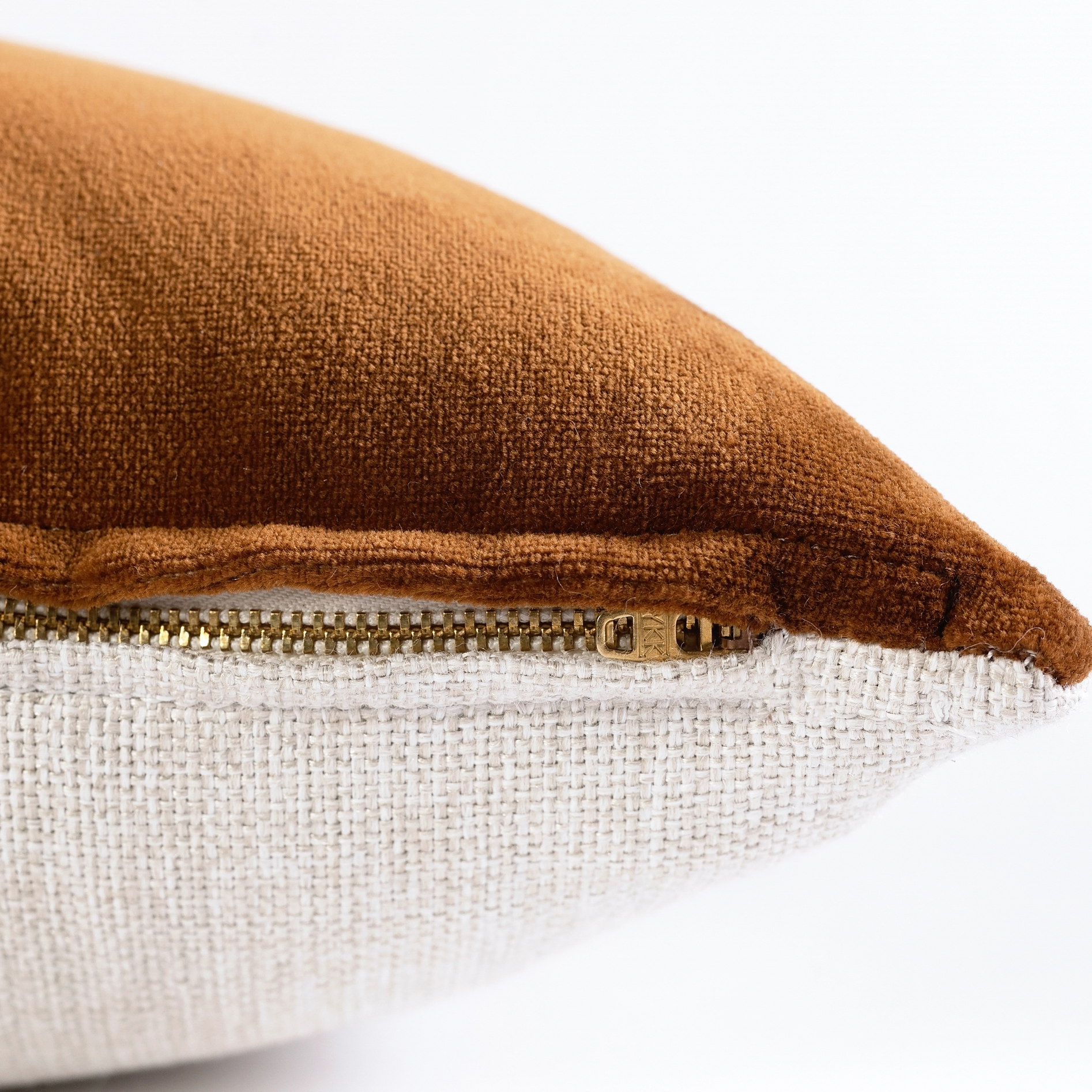 S|H Copper Velvet Designer Pillow Cover