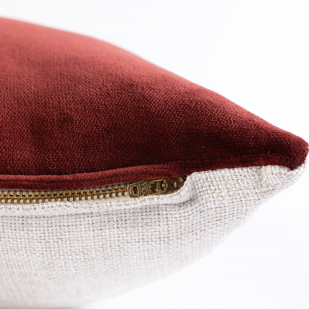 S|H Currant Velvet Designer Pillow Cover