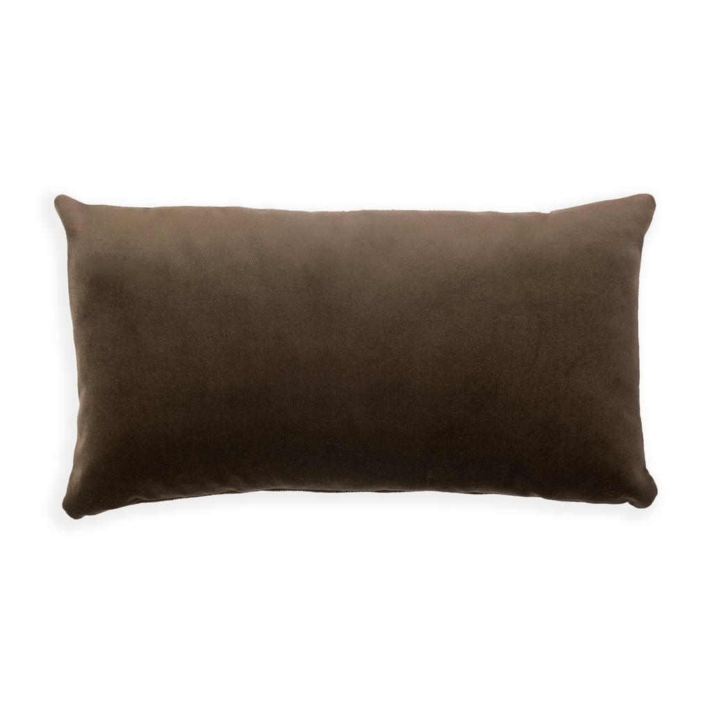 S|H Espresso Velvet Designer Pillow Cover