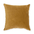 S|H Ochre Antique Velvet Designer Pillow Cover