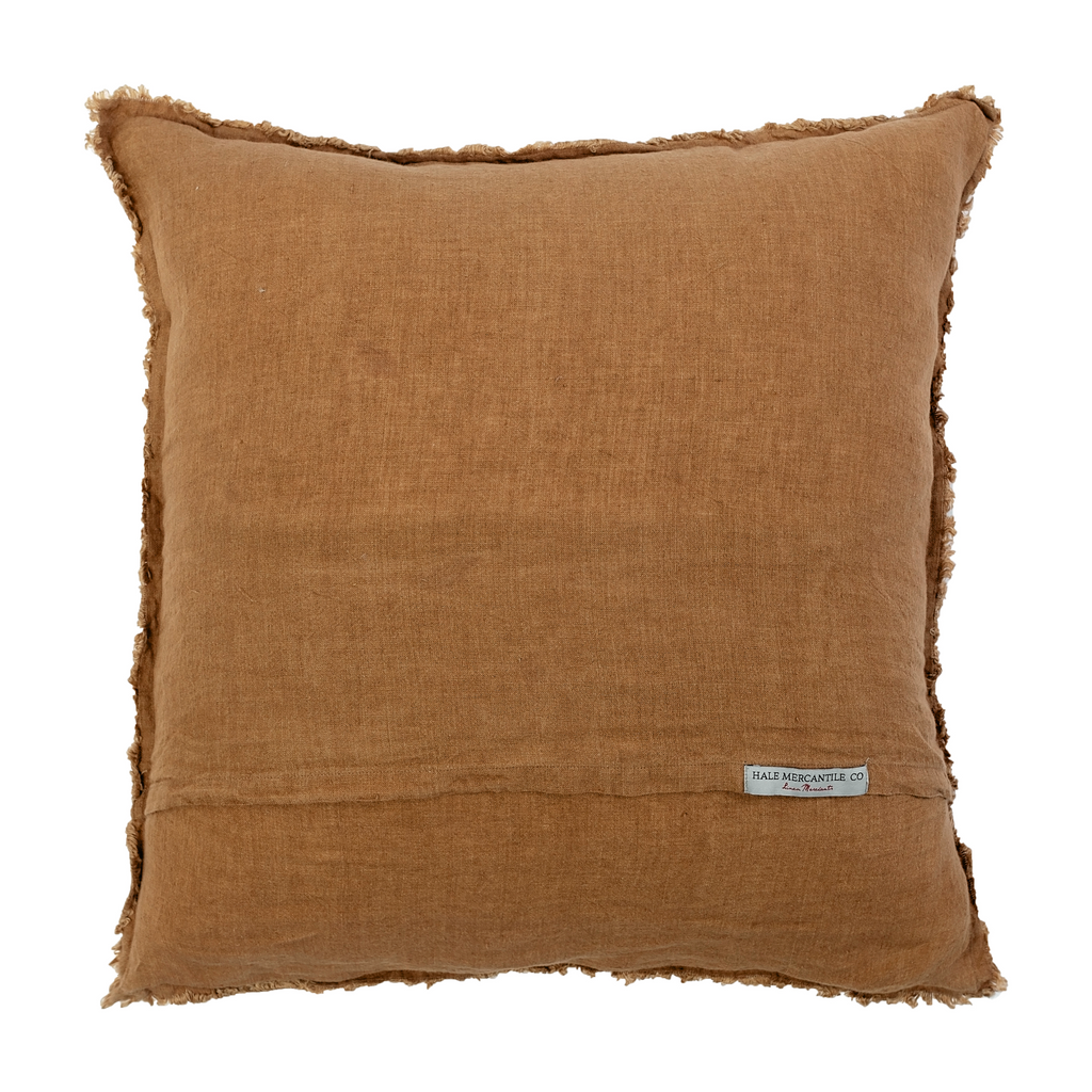 Tawney Fringe Linen Pillow Cover