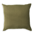 Olive Linen Pillow Cover