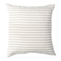 Natural Stripe Linen Pillow Cover