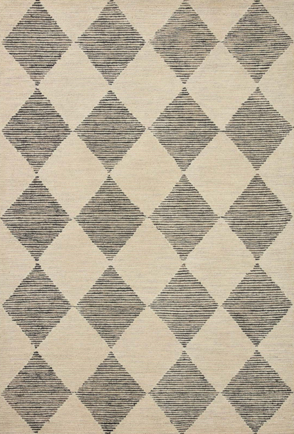 Chris Loves Julia x Loloi Francis Beige / Charcoal FRA-01