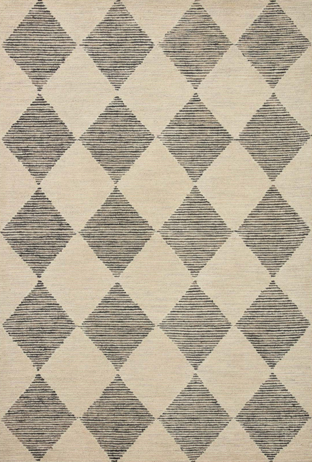 Chris Loves Julia x Loloi Francis Beige / Charcoal FRA-01