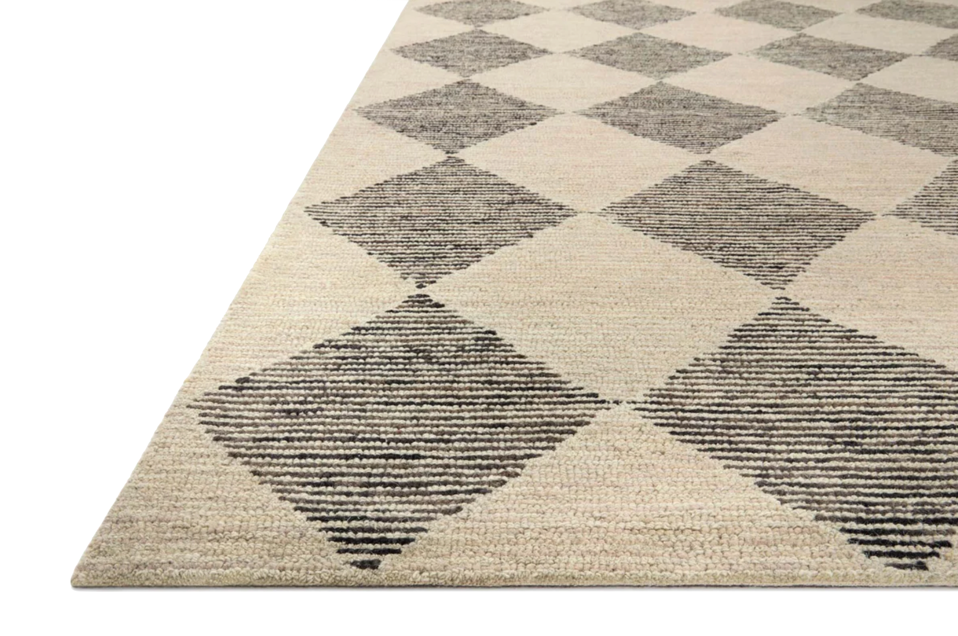 Chris Loves Julia x Loloi Francis Beige / Charcoal FRA-01