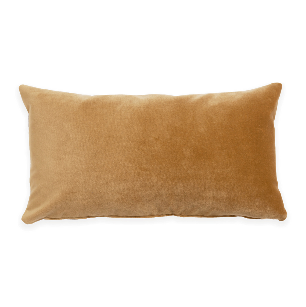 S|H Caramel Velvet Designer Pillow Cover