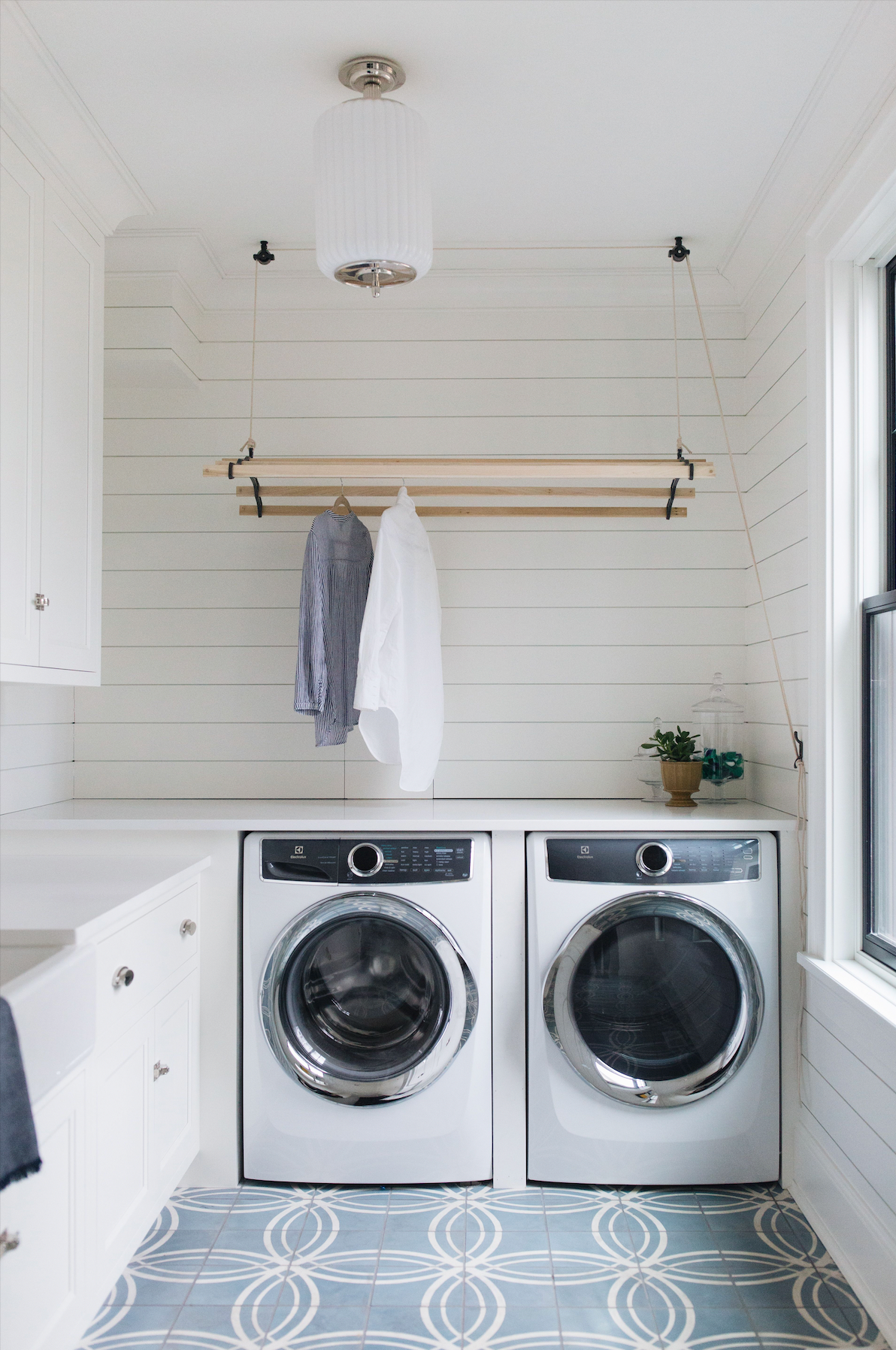 Laundry room drying discount pole