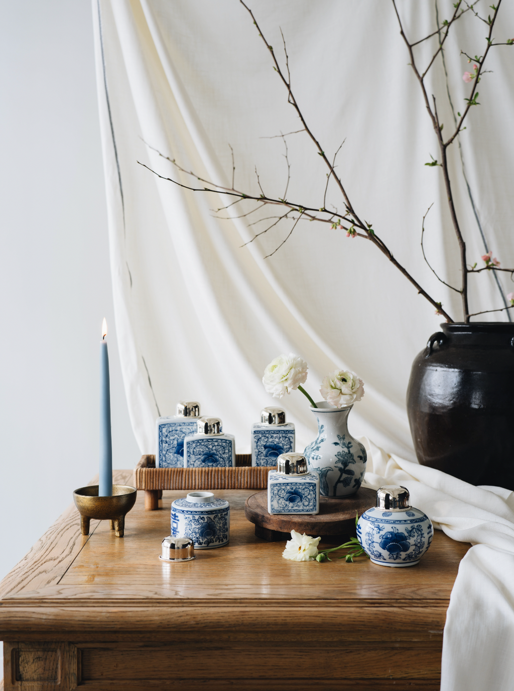 Blue & White Tea Jars