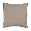 Mushroom Fringe Linen Pillow Cover