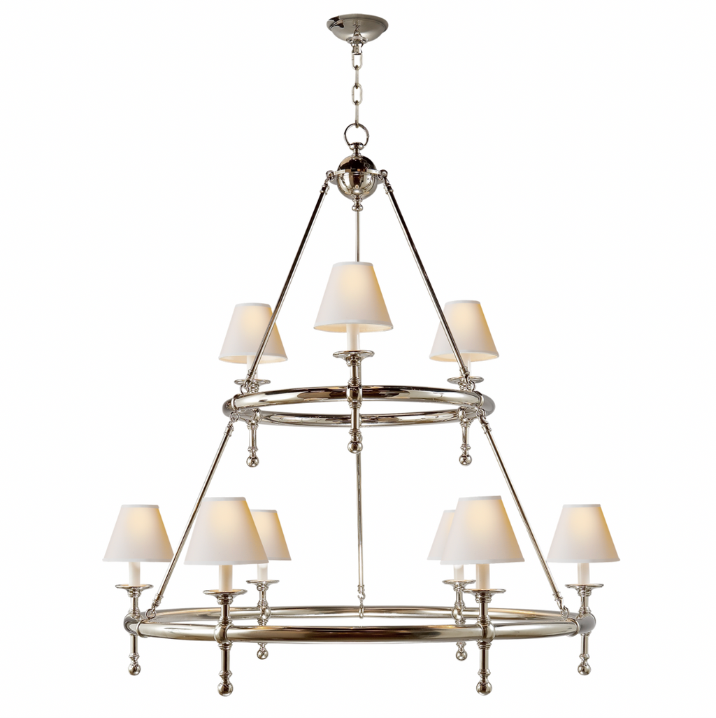 Classic Two-Tier Ring Chandelier