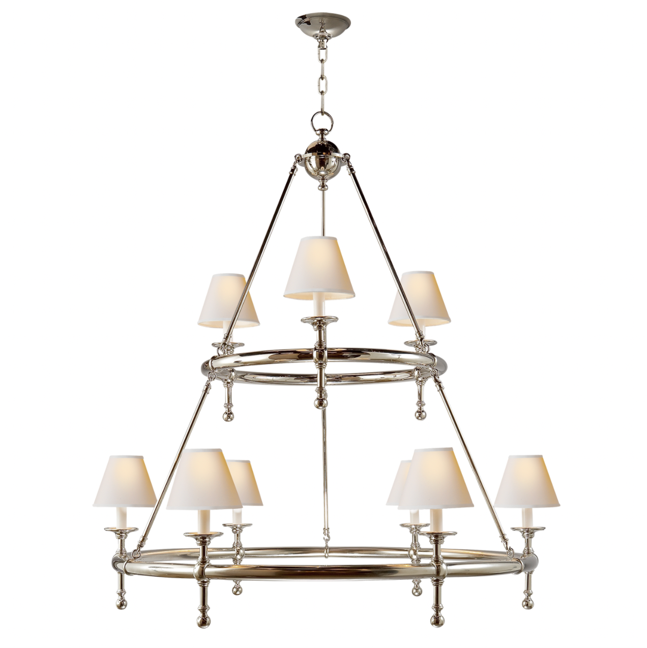 Classic Two-Tier Ring Chandelier