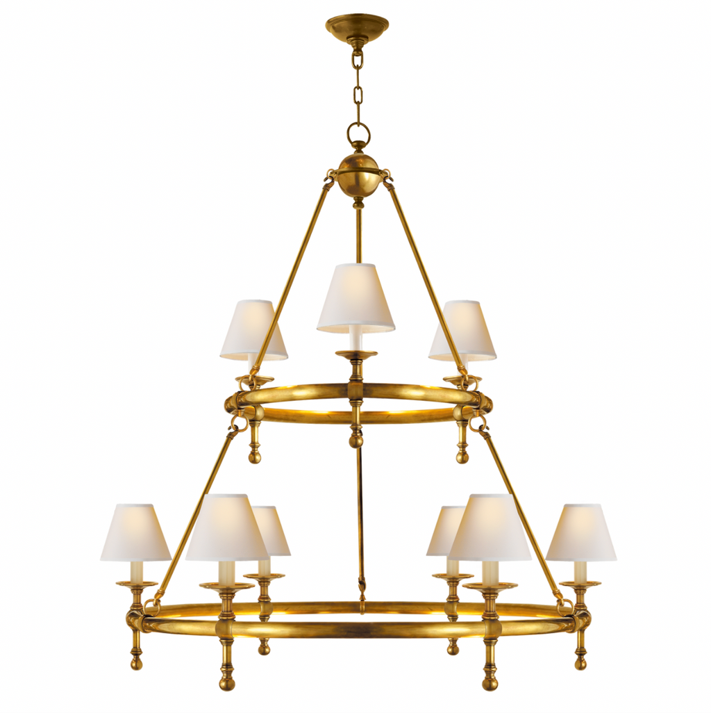 Classic Two-Tier Ring Chandelier