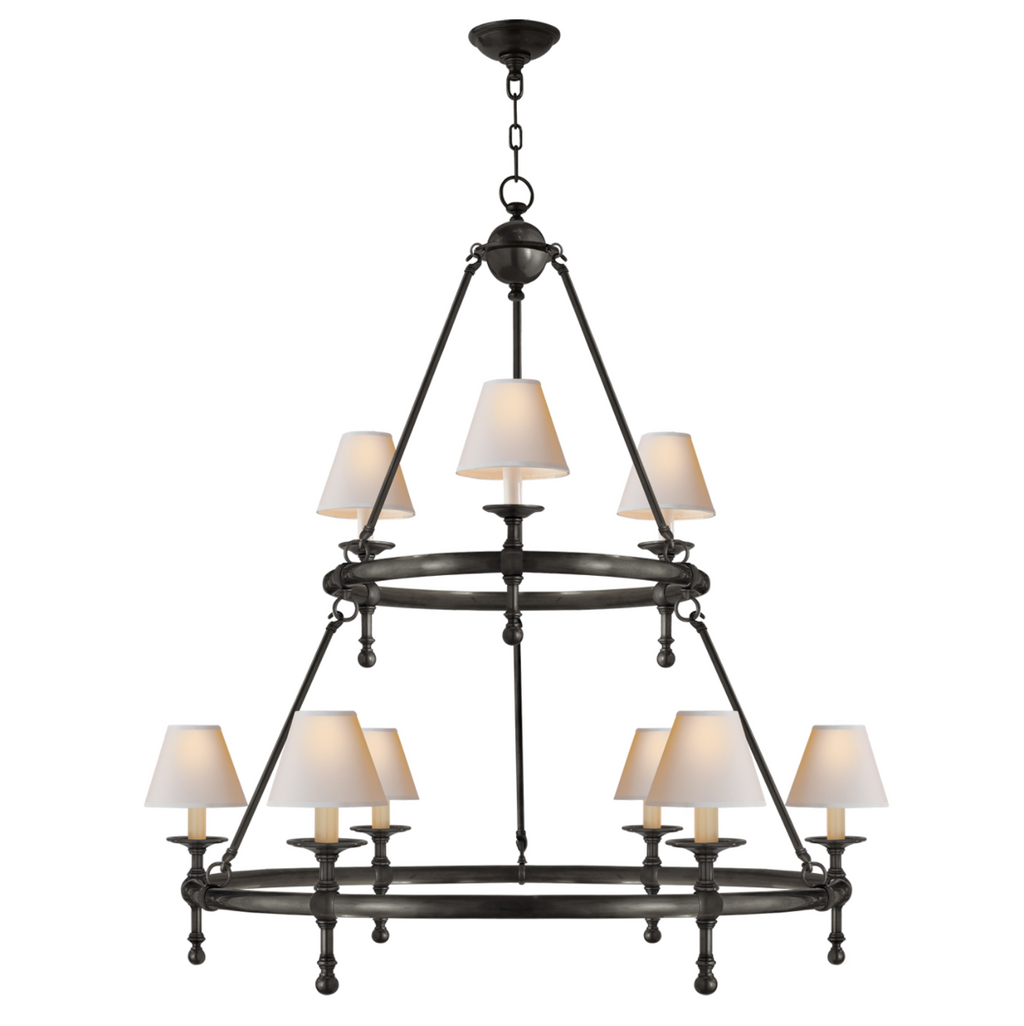 Classic Two-Tier Ring Chandelier