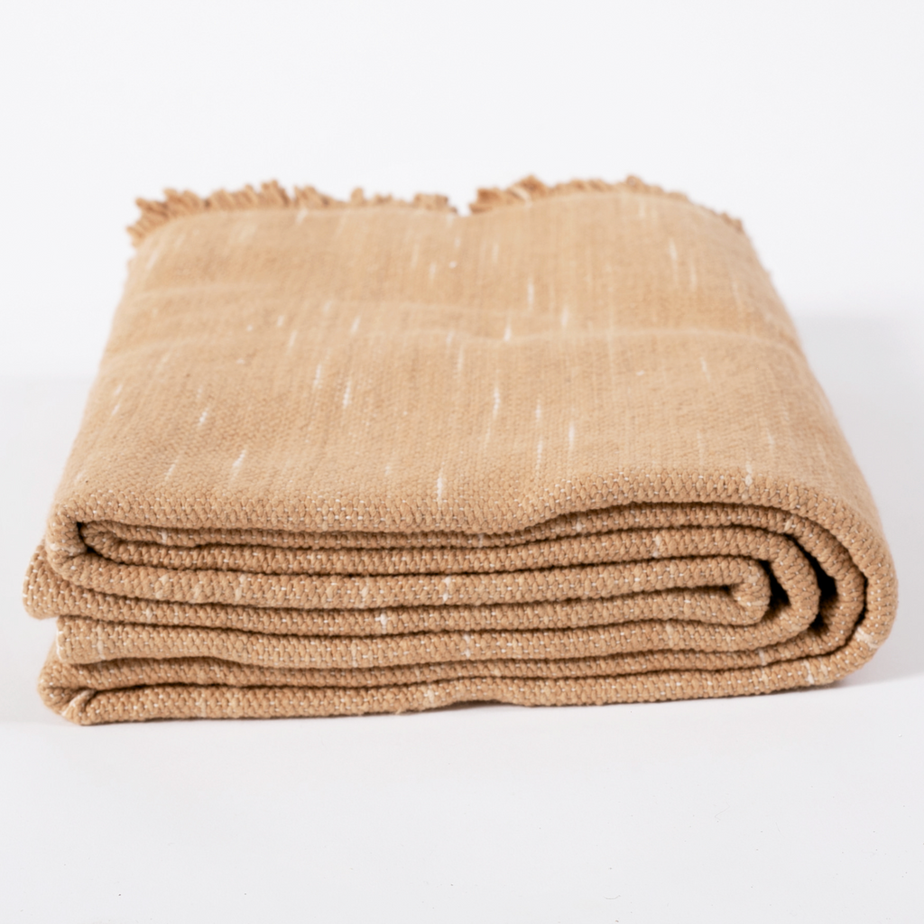 Sand Hand-Loomed Throw