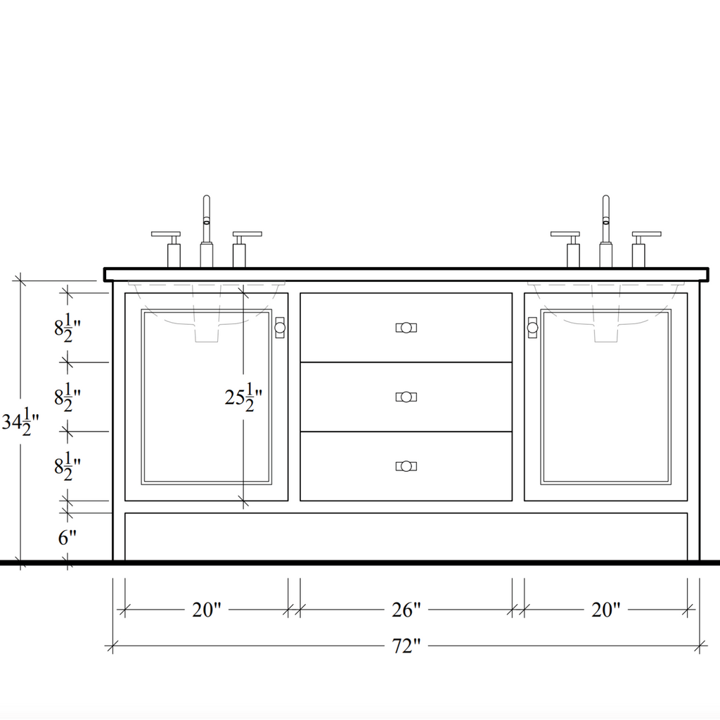 Woodward Vanity - 72"