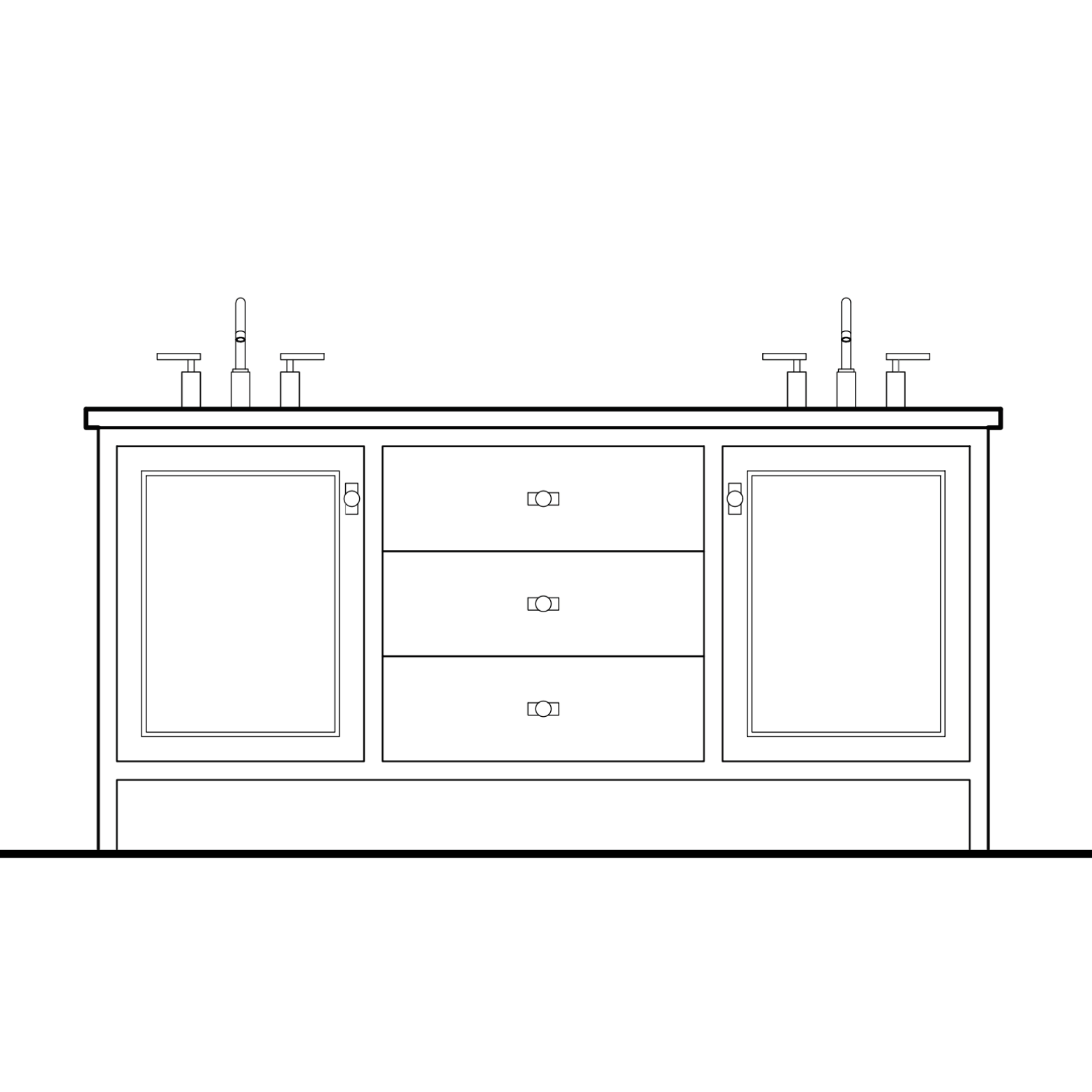 Woodward Vanity - 72"