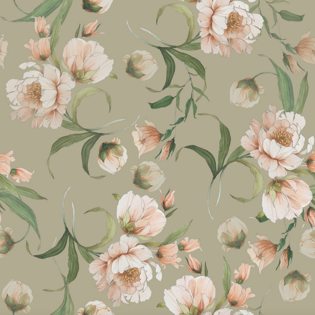 Light Peony Wallpaper