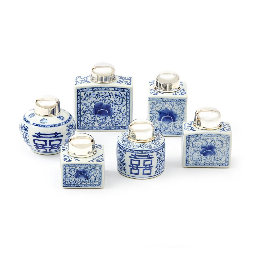 Blue & White Tea Jars
