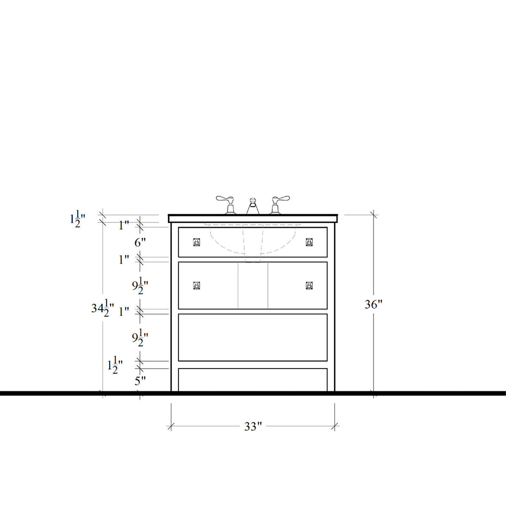 Paddington Vanity - 33"