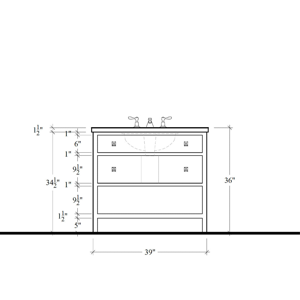 Paddington Vanity - 39"
