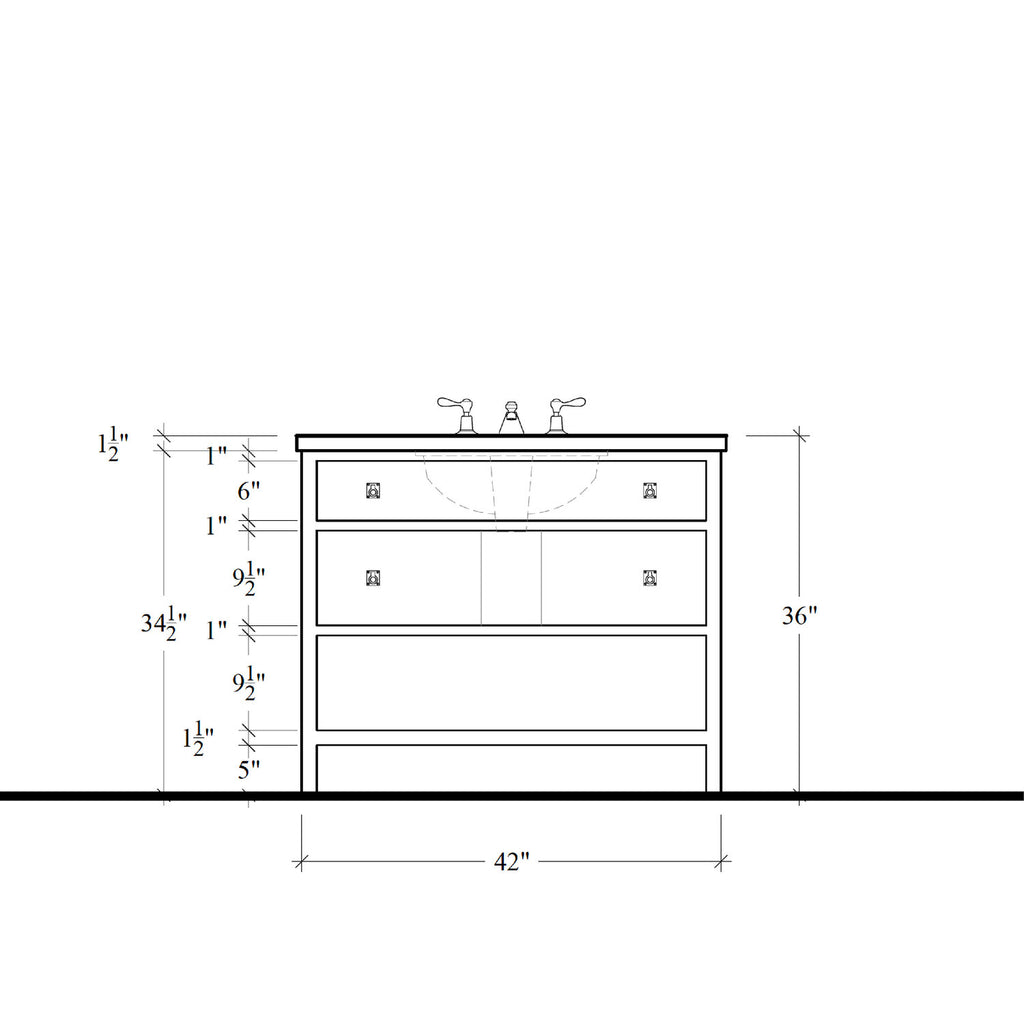 Paddington Vanity - 42"