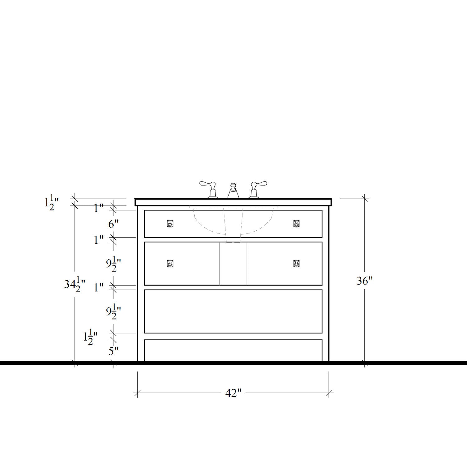 Paddington Vanity - 42"
