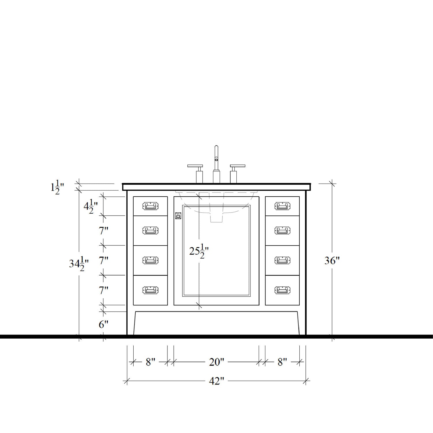 Regent Vanity - 42"