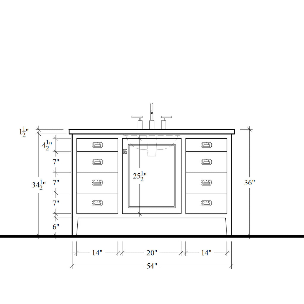 Regent Vanity - 54"