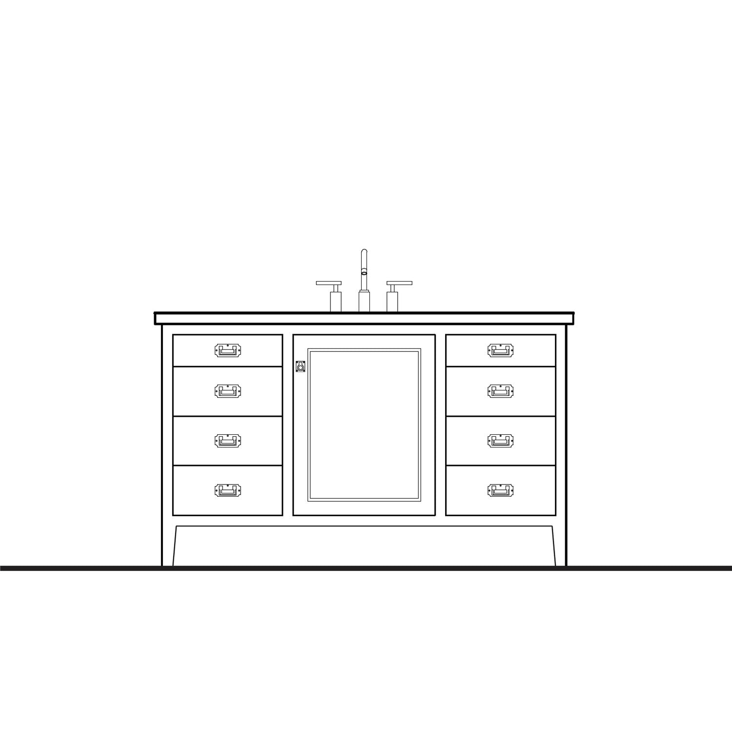 Regent Vanity - 57"